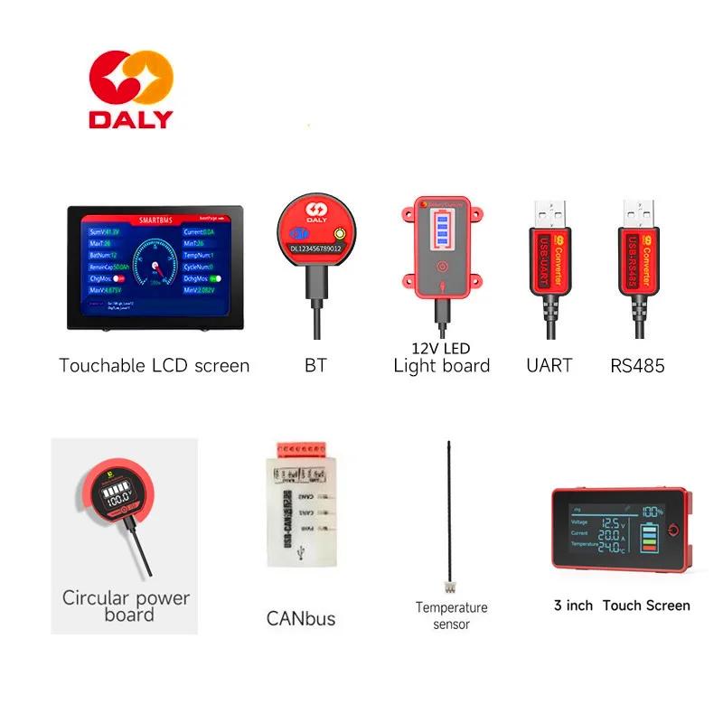 Daly  BMS ׼ ġ LCD ÷,  , USB CAN BUS, UART, RS485, NTC , Ŀ ,  